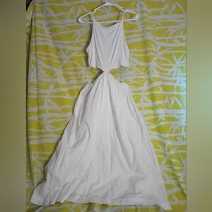 Abercrombie & Fitch White Ribbed Top Dress